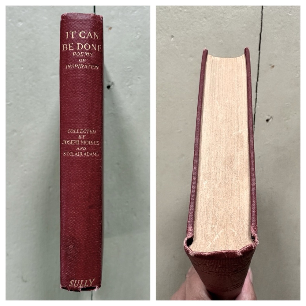 1924 It Can Be Done Poems of Inspiration Gilt Quatrefoil Poetry Inspirational - Picture 10 of 11